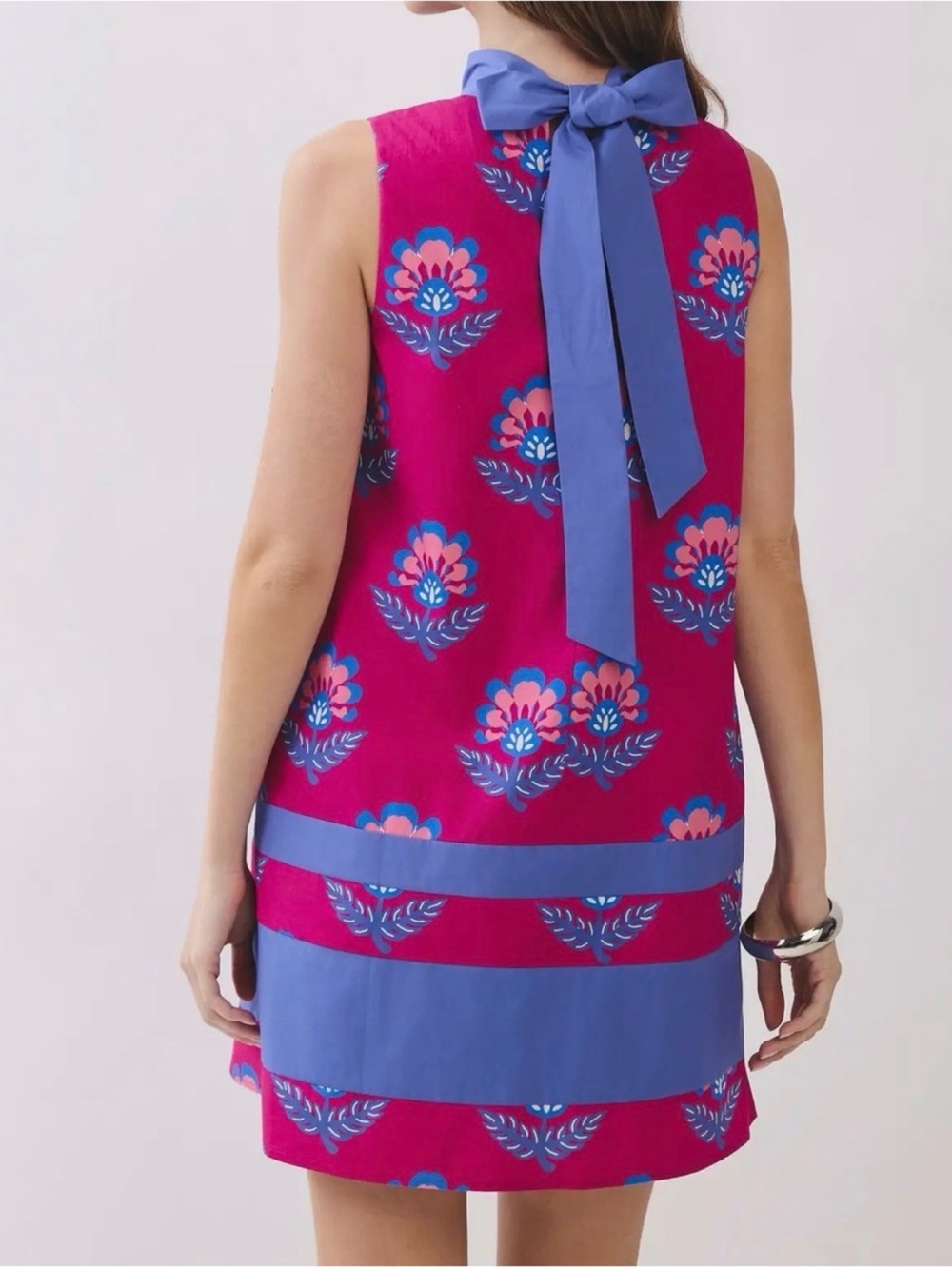 Late Summer Bow-Back Sleeveless Shift Dress Womens Medium Tuckernuck